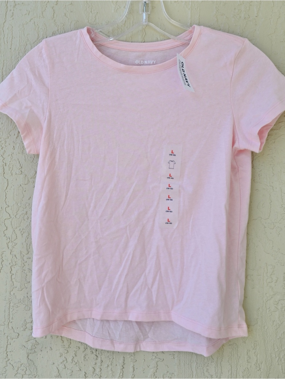 Old Navy Light Pink Short Sleeve Kids Tee